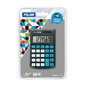 Calculadora 8 Dígitos Negro Pocket Touch
