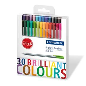 Rotulador Triplus Fineliner 30 Colores