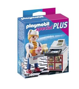 Playmobil Camarera Con Caja Registradora