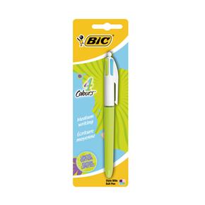 Boligrafo Bic 4 Colores Vivos Blister 1 Unidad