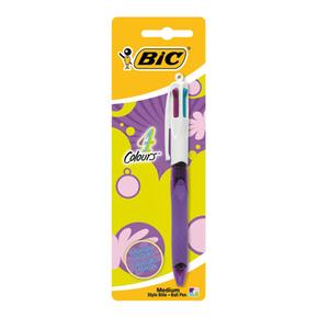 Bolígrafo Bic 4 Colores Grip Colores Suaves Blister 1 Unidad