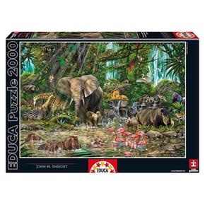 Educa Borrás – Puzzle 2000 Piezas – Jungla Africana