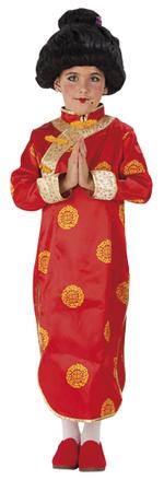 Disfraz Infantil China Rojo Talla 3 A 4 Años