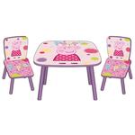 Peppa Pig – Set Mesa + 2 Sillas Rosa Y Lila