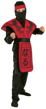 Disfraz Infantil Ninja Rojo Talla S