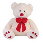 Peluche Oso Huellas Rojo 90 Cm