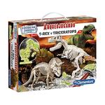 Arqueojugando T-rex Y Triceratops