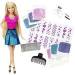 Barbie – Muñeca Mechas Purpurina