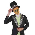 Disfraz Adulto – Máscara Hombre Calavera Catrín Día De Los Muertos