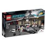 Lego Speed Champion Puesto De Reparación De Mclaren Mercedes