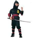 Disfraz Infantil Ninja Negro 7-8 Años