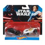 Hot Wheels – Star Wars – Darth Vader Y Princesa Leia Coches De Personajes-1