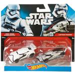 Hot Wheels – Star Wars – Capitán Phasma Y Stormtrooper Del Primer Orden Coches De Personajes-1