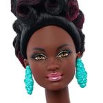 Barbie – Muñeca Fashionista Vestido Brocado Blanco Y Azul-3