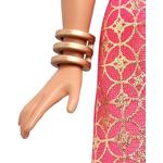 Barbie – Muñeca Fashionista Vestido Rojo Coral Con Top Negro-2