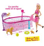 Barbie Y Su Piscina De Perritos Nadadores
