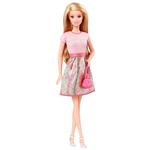 Barbie – Muñeca Barbie Fashionista Falda Flores Top Rosa Dream