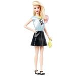 Barbie – Muñeca Barbie Fashionista Falda Negra Top Azul L A Girl