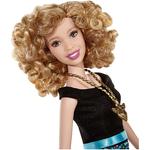 Barbie – Muñeca Barbie Fashionista Pelo Rizado Top Negro-1