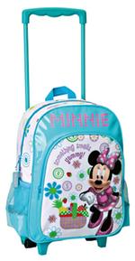 Mickey Mouse Club House Mochila + Carro Fijo Turquesa