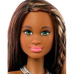 Barbie – Muñeca Fashionista Vestido Piel De Pitón Rosa-2