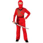 Disfraz Infantil Ninja Skull Rojo 5-7 Años