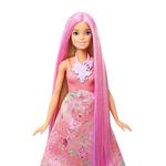 Barbie – Muñeca Mil Peinados Mágicos Vestido Rosa-3
