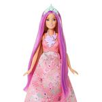 Barbie – Muñeca Mil Peinados Mágicos Vestido Rosa-6