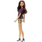 Barbie – Muñeca Fashionista Pantalón Corto Escocés Amarillo (plaid On Plaid)-1