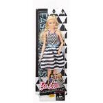 Barbie – Muñeca Fashionista Vestido Falda Rayas Negras Y Blancas (power Print)-4