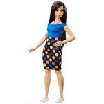 Barbie – Muñeca Fashionista Vestido Top Azul Falda Lunares De Colores (polka Dot Fun)-1