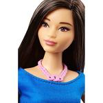 Barbie – Muñeca Fashionista Vestido Top Azul Falda Lunares De Colores (polka Dot Fun)-2