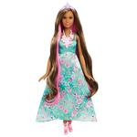 Barbie – Muñeca Mil Peinados Mágicos Vestido Turquesa-9