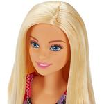 Barbie – Muñeca Rubia Chic Vestido Flores Grandes Rosa Y Morado-1