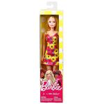 Barbie – Muñeca Rubia Chic Vestido Flores Grandes Rosa Y Amarillo-2
