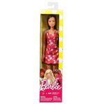 Barbie – Muñeca Morena Chic Vestido Flores Blanco Y Naranja-2