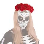 Diadema Katrina Rosas Rojas Día De Los Muertos