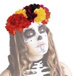 Diadema Lujo Katrina Rosas Colores Día De Los Muertos