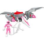 Fisher Price – Imaginext Power Rangers – Ranger Rosa Y Zord Pterodáctilo