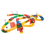 Quality Toys Estación De Tren Mega Set Pista De Juego Con Ferrocari Wader-1