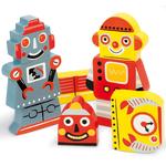 Puzzle Encaje Chunky Robots Janod-1