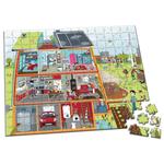 Maleta Puzzle 208 Piezas Casa Ecologica Janod