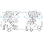 Sillita De Paseo 2 En 1 B-smart 4 Con Capazo Venetian Red Britax-1