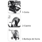 Jané Conjunto 3 En 1 Strata Transporter 2 Cross Reverse  Graphite-3