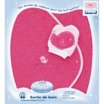 Sucre Dorge Capa De Baño Para Bebe Fucsia Con Guante