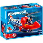 Helicóptero Playmobil De Prevención De Incendios
