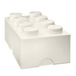 Lego Almacenamiento Ladrillo 8 Blanco