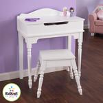 Tocador Con Espejo Corazón Blanco  Sweetheart Vanity Stool Kidkraft-1