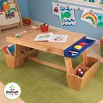 Mesa Manualidades Con Soporte De Secado Y Espacio Para Guardar Kidkraft