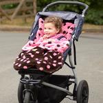 Buggy Snuggle Saco Estilo Lunares Rosa Con Chocolate-2